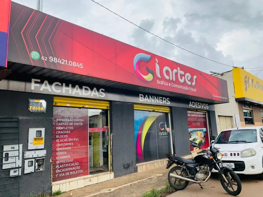 Fachada da Gi Artes em Goiânia